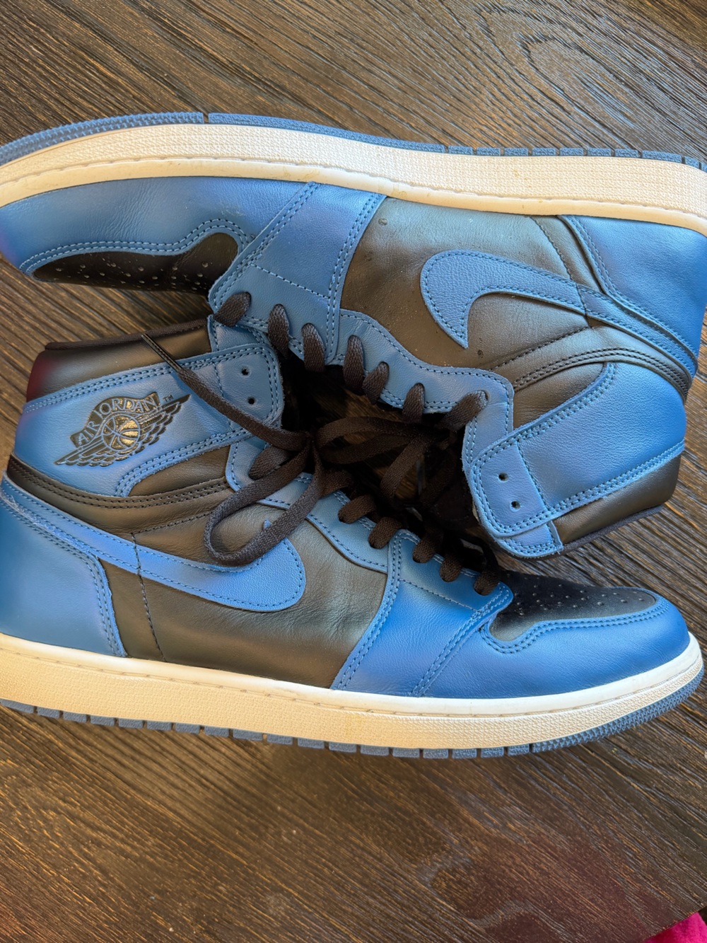 Jordan 1 Retro High Dark Marina Blue Sz 14 Black/Blue” Preowned